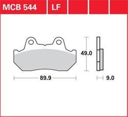 LG klocki hamulcowe przód MCB 544