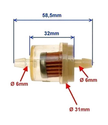 BENZINFILTER MINI-PATRONENPAPIER OPK 100 STÜCKE