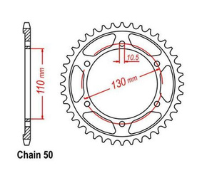 Sprocket 45Z Pitch for Kawasaki GPX GPZ Suzuki GSX-R Yamaha FZ1 FZ6 XJR YZF-R