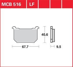 LG klocki hamulcowe przód MCB 516