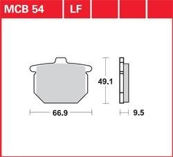LG klocki hamulcowe przód MCB 54