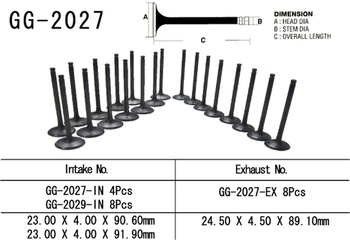Válvula de succión 1 pieza. para YAMAHA R1/FZS1000 '98-04' (4XV-12112-00)
