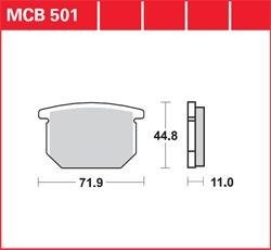 LG klocki hamulcowe przód MCB 501