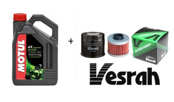 KR Engine Oil MOTUL 5100 10w40 4L + Oil Filter for HONDA KAWASAKI SUZUKI YAMAHA