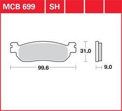 LG klocki hamulcowe przód MCB 699