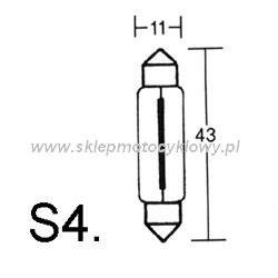 żarówka 12V 5W 11 X 43