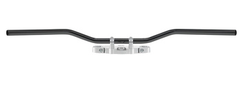 KIEROWNICA STALOWA 25,4MM ROADSTAR WIDE KOLOR CZARNY ( Z PRZETŁOCZENIAMI NA KABLE ) (PROMOCJA)