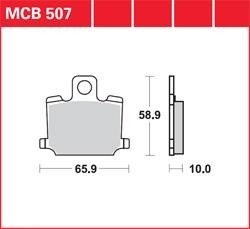 SBS klocki hamulcowe przód MCB 507