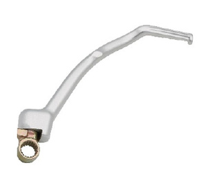 LEVIER DE DÉMARREUR PSYCHIQUE (KICK / KICKSTARTER) HONDA CRF 450 X '06-'17 (OEM : 28300-MEY-305 ; 28300-MEY-A00) (ALUMINIUM) ARGENT
