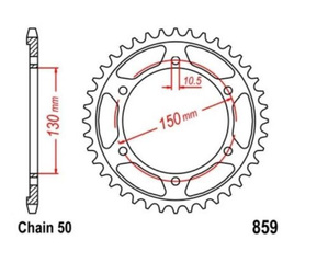 Zębatka tylna Yamaha FJ 1100 1200 FZR 1000 OEM 36Y-25446-20
