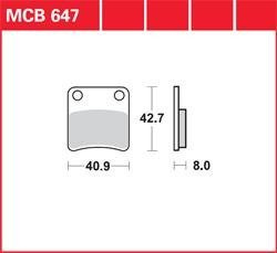 LG klocki hamulcowe przód MCB 647-