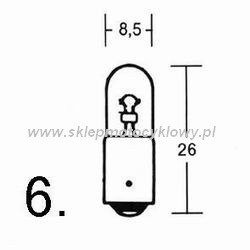 żarówka 12V 2,3W W2 x 4,6