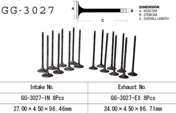 VÁLVULA DE ESCAPE SUZUKI GSXR 750W '93-95' (OEM: 12912-17E00, 12912-17E00) (1 MÁQUINA) (FABRICADO EN JAPÓN)
