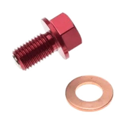 KOREK SPUSTU OLEJU M10x1,25 Z MAGNESEM MOTOCROSS