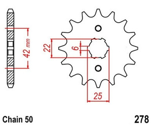 Pinion 16Z Pitch 530 for HONDA CB 250 350 360 400 450 500 CBX 400 F CJ 250 360