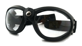 Gogle motocyklowe Bandito przezroczyste UV 400