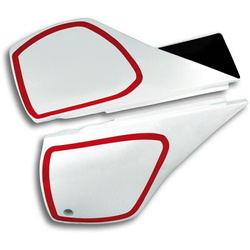 LATERALES DE LOS ASIENTOS YAMAHA TT 600 '84-'92 BLANCO (KPL)