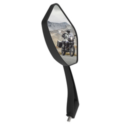 UNIVERSALSPIEGELTRAPEZ LINKS M10X1,25 RECHTSGEWINDE SCHWARZ