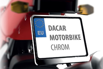 RAMKA DO TABLICY (NA TABLICĘ) REJESTRACYJNEJ MOTOCYKL/MOTORKOLOR CHROM