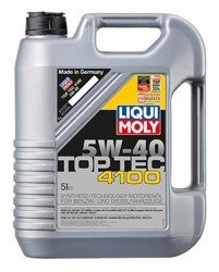 LIQUI MOLY olej silnikowy do sam. osobowych Top Tec 4100 5W-40 5L