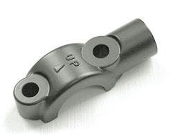 Supporto per specchietto nero - per manubrio da 22 mm - filettatura destra da 10 mm
