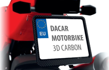 RAMKA DO TABLICY (NA TABLICĘ) REJESTRACYJNEJ MOTOCYKL/MOTORKOLOR 3D KARBON