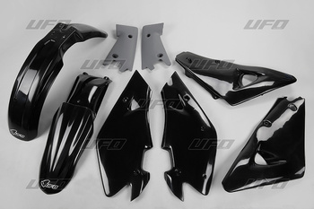 SET DE PLÁSTICO UFO HUSQVARNA 2T '00-'04, 4T '02-'04 NEGRO (HU600E001)