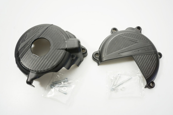 KIT TAPA DE TAPA DE ALTERNADOR Y TAPA DE EMBRAGUE SUZUKI DRZ 400 '00-'23 NEGRA (8479000001