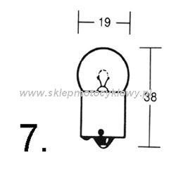 żarówka 12V 5W BA15S mała