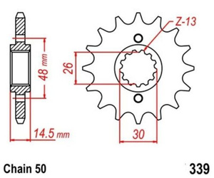 Sprocket 18Z pitch 530 for HONDA CB CB-X4 CBR CBX VF VFR front sprocket