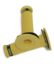 Pu?os de manillar de 12 cm/22 cm, color amarillo, para Suzuki, Honda, Yamaha y Kawasaki.