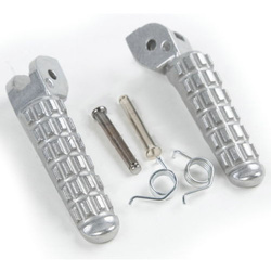 PARTS RIDER-FUSSSTÜTZENSET, KOMPLETT MIT DUCATI MONSTER 696/796 '09-13 MONTIERUNGEN SILBER