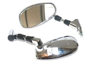 Espejo retrovisor izquierdo cromado para YAMAHA BT 1100 Bulldog 2002-2006