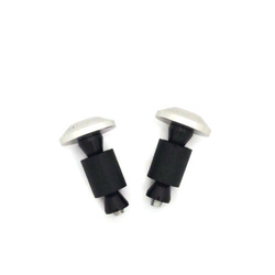 Tłumiki drgań kierownicy 22mm Srebrne do Honda Kawasaki Yamaha Suzuki ATV