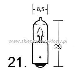 żarówka do mini kierunkowskazów 21W/12V BAY9S