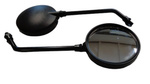 FILETTATURA UNIVERSALE SPECCHIO ROTONDO SINISTRA E DESTRA (SET) M10 NERO