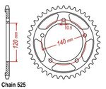 Pignone posteriore 48 denti Triumph TT 600 2000-2004 OEM 64511-44G00