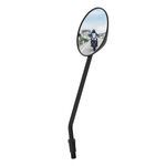 SPECCHIO UNIVERSALE ROTONDO DESTRA/SINISTRA M10X1,25 FILETTATURA DESTRA NERA