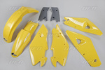 HUSQVARNA PLASTIC SET 2T '00-'04, 4T '02-'04 COLORE OEM (GIALLO/GRAFITE) (HU600E999)