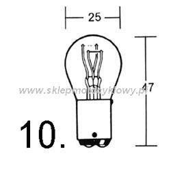 żarówka 6V 21/5W BAY15D