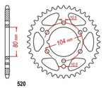 Zębatka tylna Kawasaki ZX-6R ZX-9R ZXR 400 OEM 42041-1556