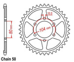 Zębatka tylna Kawasaki Z 550 650 750 ZR 400 42041-160/1054