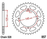 Zębatka tylna 40T 520 Yamaha XT 550/600 XTZ 660 OEM JTR85740